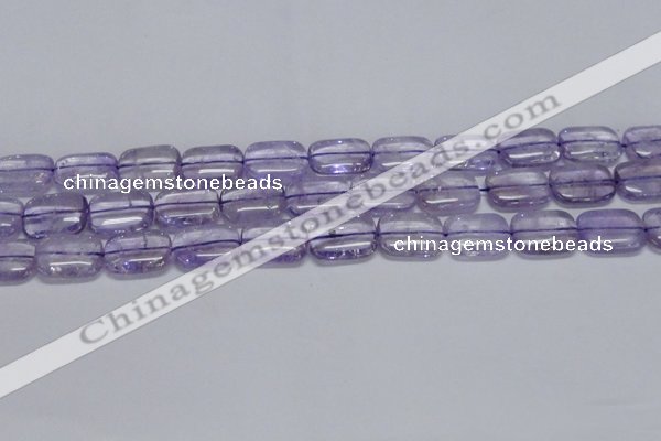 CNA851 15.5 inches 12*16mm rectangle natural light amethyst beads