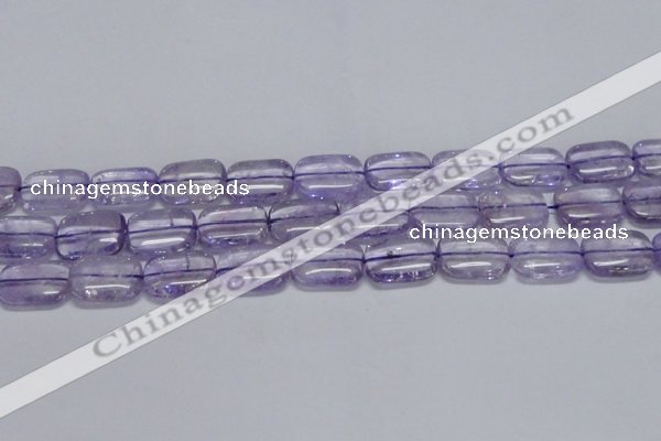 CNA852 15.5 inches 13*18mm rectangle natural light amethyst beads