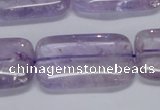 CNA855 15.5 inches 20*30mm rectangle natural light amethyst beads