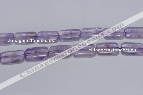 CNA855 15.5 inches 20*30mm rectangle natural light amethyst beads