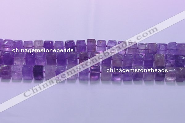 CNA902 15.5 inches 11*15*15mm faceted triangle natural amethyst beads