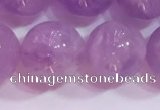 CNA956 15.5 inches 12mm round natural lavender amethyst beads