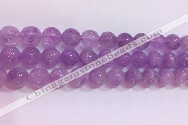 CNA956 15.5 inches 12mm round natural lavender amethyst beads