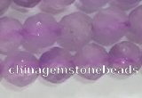 CNA962 15.5 inches 4mm faceted round natural lavender amethyst beads