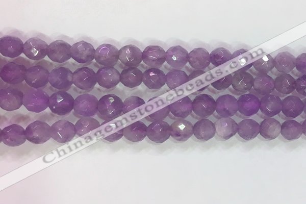 CNA963 15.5 inches 6mm faceted round natural lavender amethyst beads