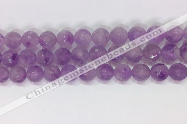 CNA965 15.5 inches 10mm faceted round natural lavender amethyst beads