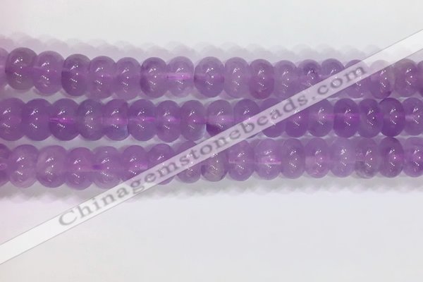 CNA970 15.5 inches 6*10mm faceted rondelle lavender amethyst beads