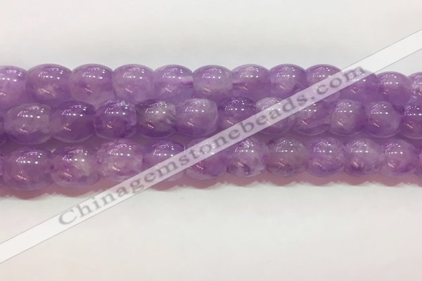 CNA980 15.5 inches 12*12mm drum natural lavender amethyst beads