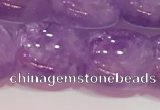 CNA981 15.5 inches 14*14mm drum natural lavender amethyst beads