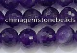 CNA991 15.5 inches 6mmm faceted round amethyst beads wholesale