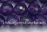 CNA992 15.5 inches 8mmm faceted round amethyst beads wholesale