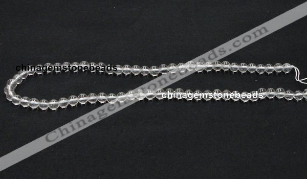 CNC01 15.5 inches 6mm round grade AB natural white crystal beads