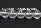 CNC03 15.5 inches 10mm round grade AB natural white crystal beads