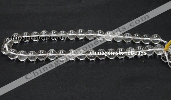 CNC04 15.5 inches 12mm round grade AB natural white crystal beads