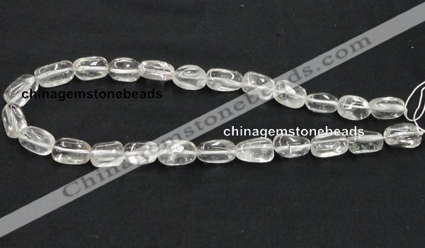 CNC22 10*16mm nugget grade AB natural white crystal beads