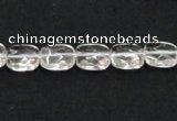 CNC24 8*10mm faceted rectangle grade AB natural white crystal beads