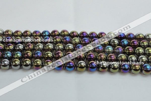 CNC253 15.5 inches 10mm round AB-color white crystal beads