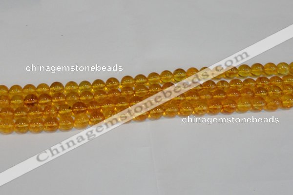 CNC401 15.5 inches 6mm round dyed natural white crystal beads