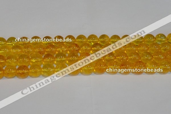 CNC405 15.5 inches 14mm round dyed natural white crystal beads