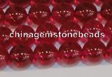 CNC412 15.5 inches 8mm round dyed natural white crystal beads