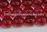 CNC413 15.5 inches 10mm round dyed natural white crystal beads