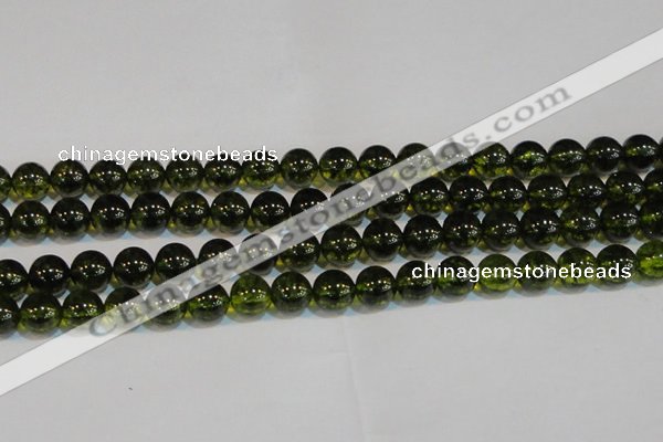 CNC433 15.5 inches 10mm round dyed natural white crystal beads