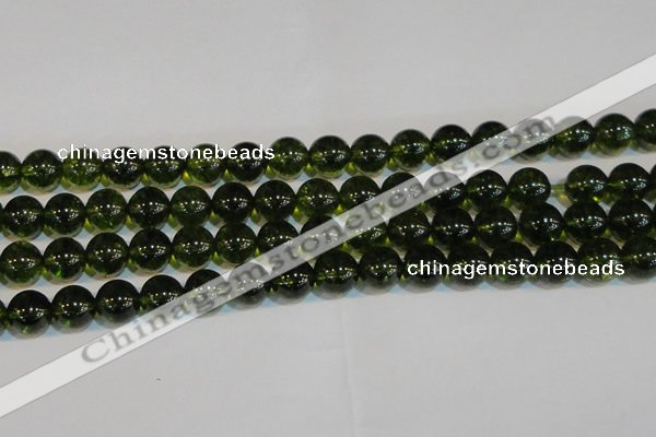 CNC434 15.5 inches 12mm round dyed natural white crystal beads