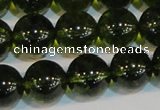 CNC435 15.5 inches 14mm round dyed natural white crystal beads