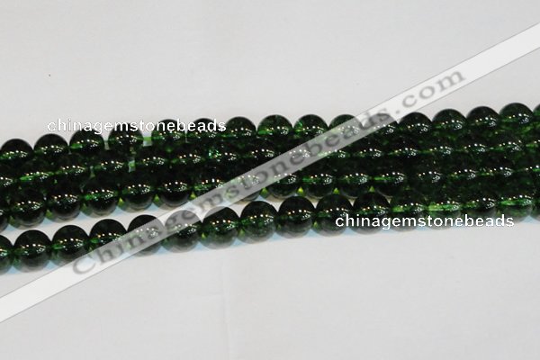 CNC444 15.5 inches 12mm round dyed natural white crystal beads