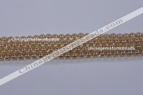 CNC501 15.5 inches 6mm round dyed natural white crystal beads