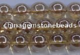 CNC503 15.5 inches 10mm round dyed natural white crystal beads