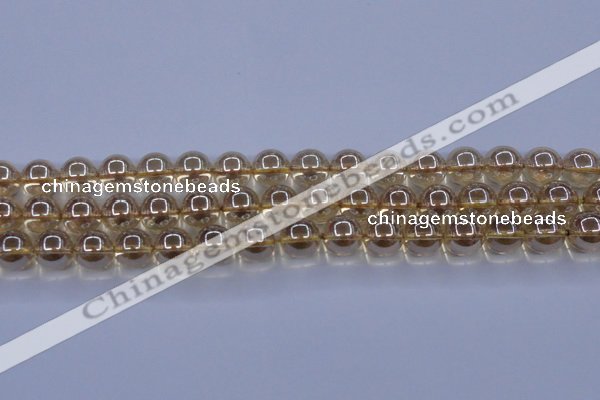 CNC504 15.5 inches 12mm round dyed natural white crystal beads