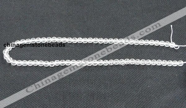 CNC51 15.5 inches 6mm faceted round grade A natural white crystal beads