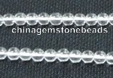 CNC58 15.5 inches 6mm round grade A natural white crystal beads