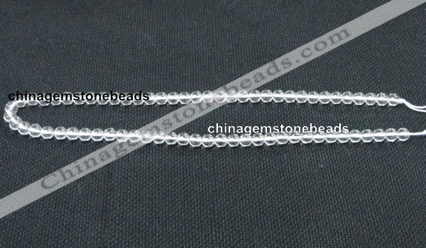 CNC58 15.5 inches 6mm round grade A natural white crystal beads