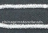 CNC68 2*4mm faceted rondelle grade A natural white crystal beads