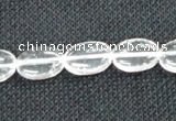 CNC70 15 inches 10*14mm oval grade A natural white crystal beads