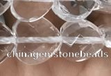 CNC737 15.5 inches 12*12mm faceted heart white crystal beads