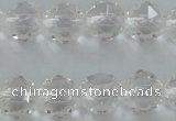 CNC88 15.5 inches 6mm faceted round natural white crystal beads