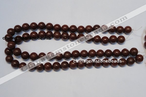 CNE08 15.5 inches 6mm round red stone needle beads wholesale