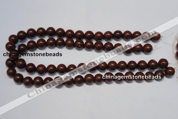 CNE10 15.5 inches 10mm round red stone needle beads wholesale