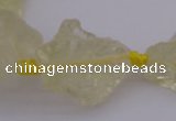 CNG1002 15.5 inches 15*25mm - 25*30mm nuggets lemon quartz beads