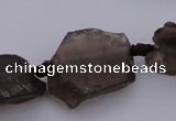 CNG1004 15.5 inches 15*25mm - 25*30mm nuggets smoky quartz beads