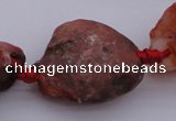 CNG1010 15.5 inches 15*25mm - 25*30mm nuggets red agate beads