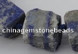 CNG1012 15.5 inches 15*25mm - 25*30mm nuggets lapis lazuli beads