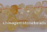 CNG1020 15.5 inches 8*12mm - 12*16mm faceted nuggets citrine beads