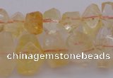 CNG1020 15.5 inches 8*12mm - 12*16mm faceted nuggets citrine beads