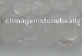 CNG1021 15.5 inches 10*14mm - 15*20mm faceted nuggets white crystal beads