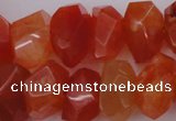 CNG1025 15.5 inches 10*14mm - 15*20mm faceted nuggets carnelian beads