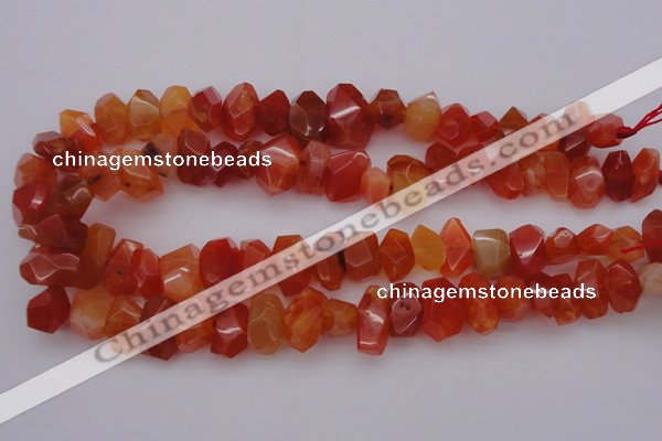 CNG1025 15.5 inches 10*14mm - 15*20mm faceted nuggets carnelian beads